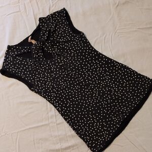 Bailey 44 Black and White Dotted Blouse